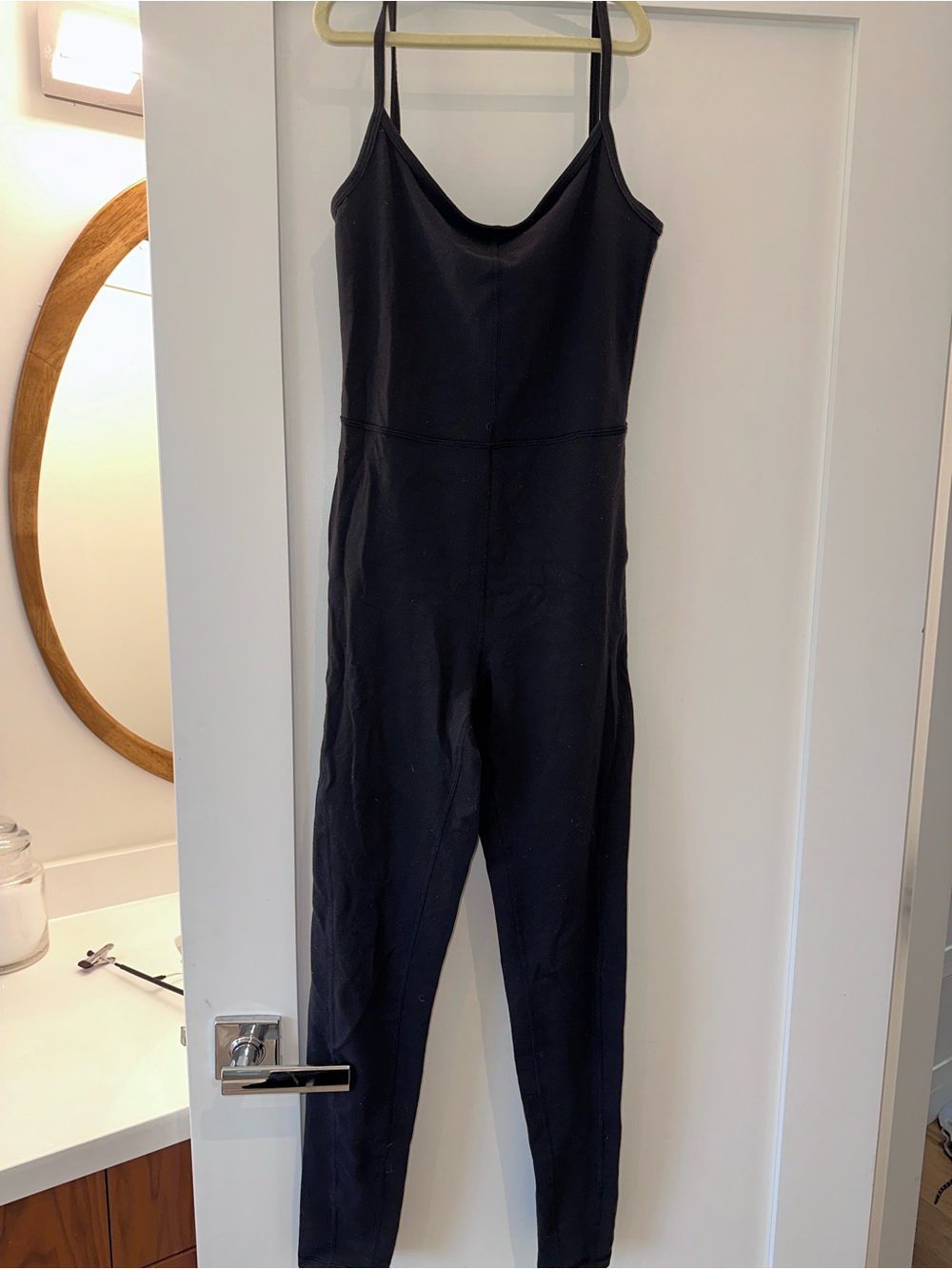 Wilfred Black Slim-Strap Jumpsuit